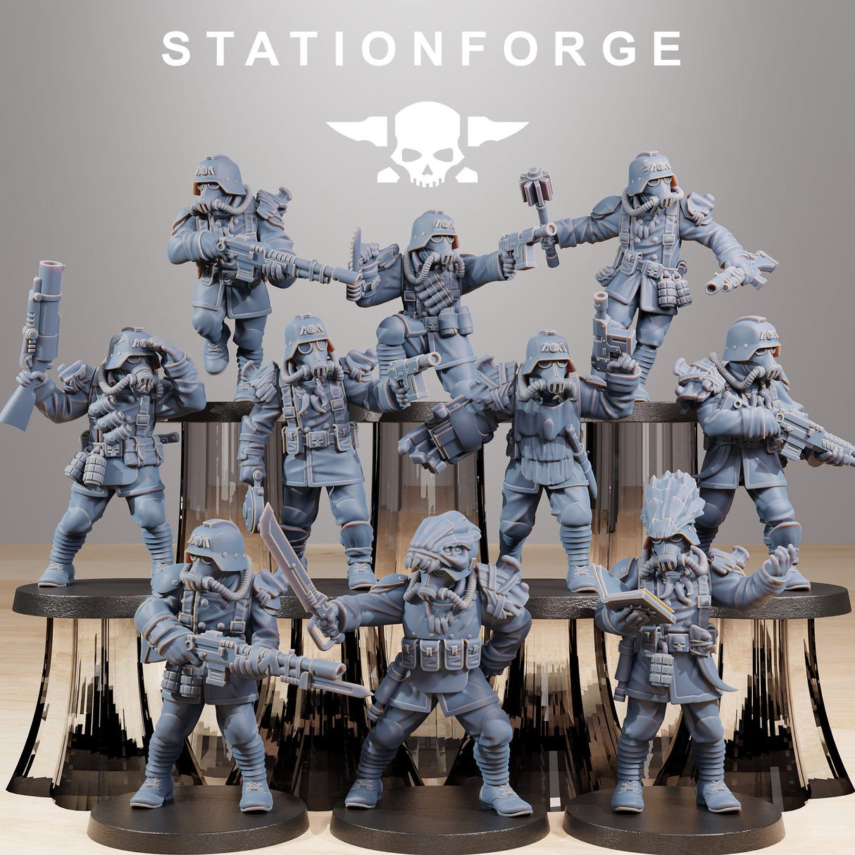 Tabletop Terrain Miniature GrimGuard Xenarid Hunters