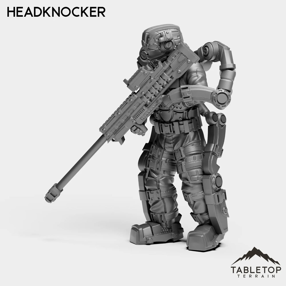 Tabletop Terrain Miniature Head Knocker - Endoskeleton Soldiers