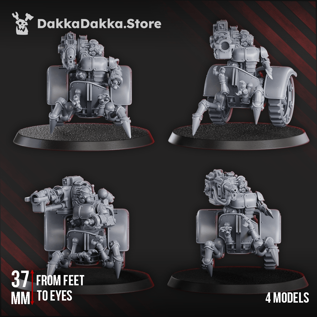 Tabletop Terrain Miniature Heavy Mechtaurs Squad (x4)