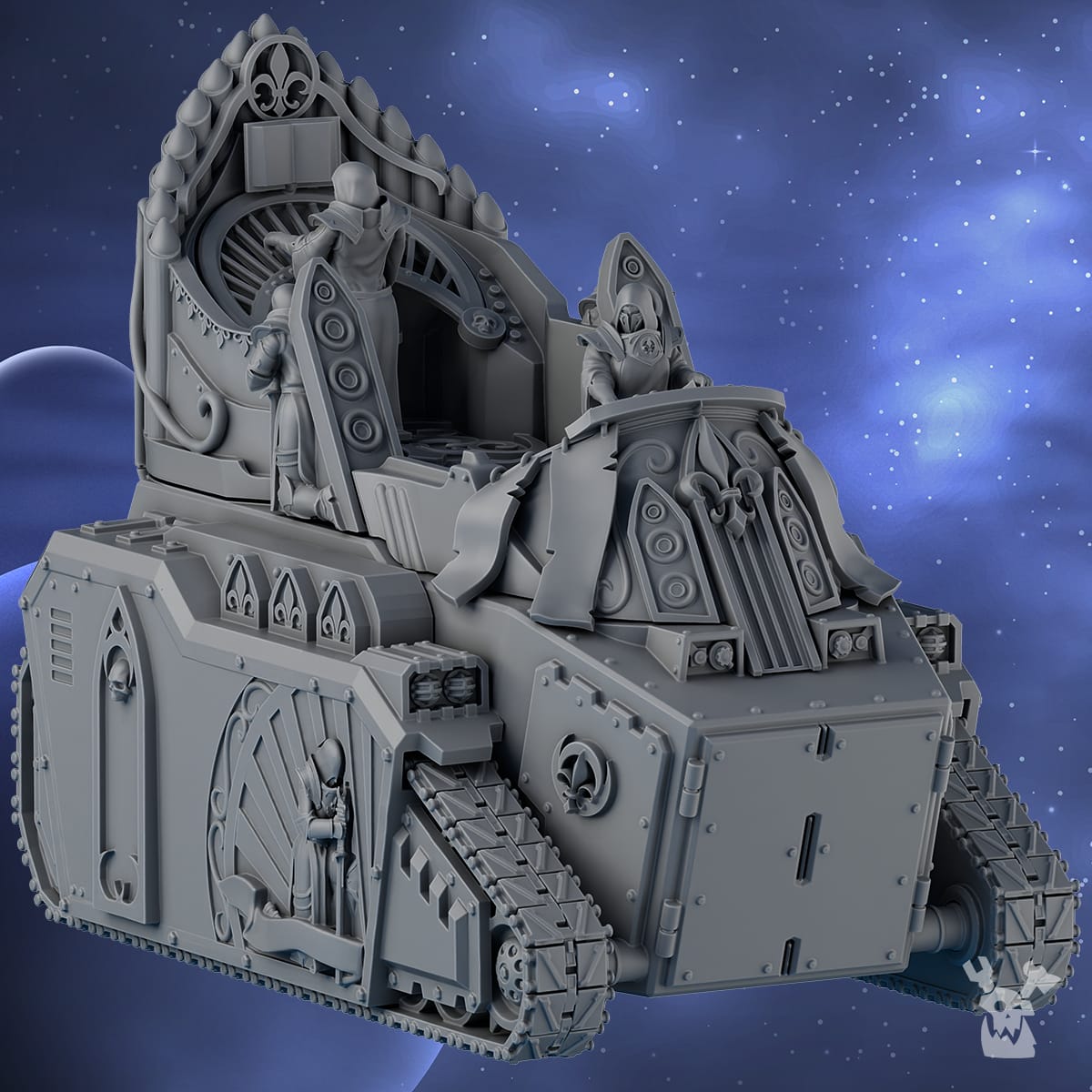 Tabletop Terrain Miniature Heavy Tank Preacher