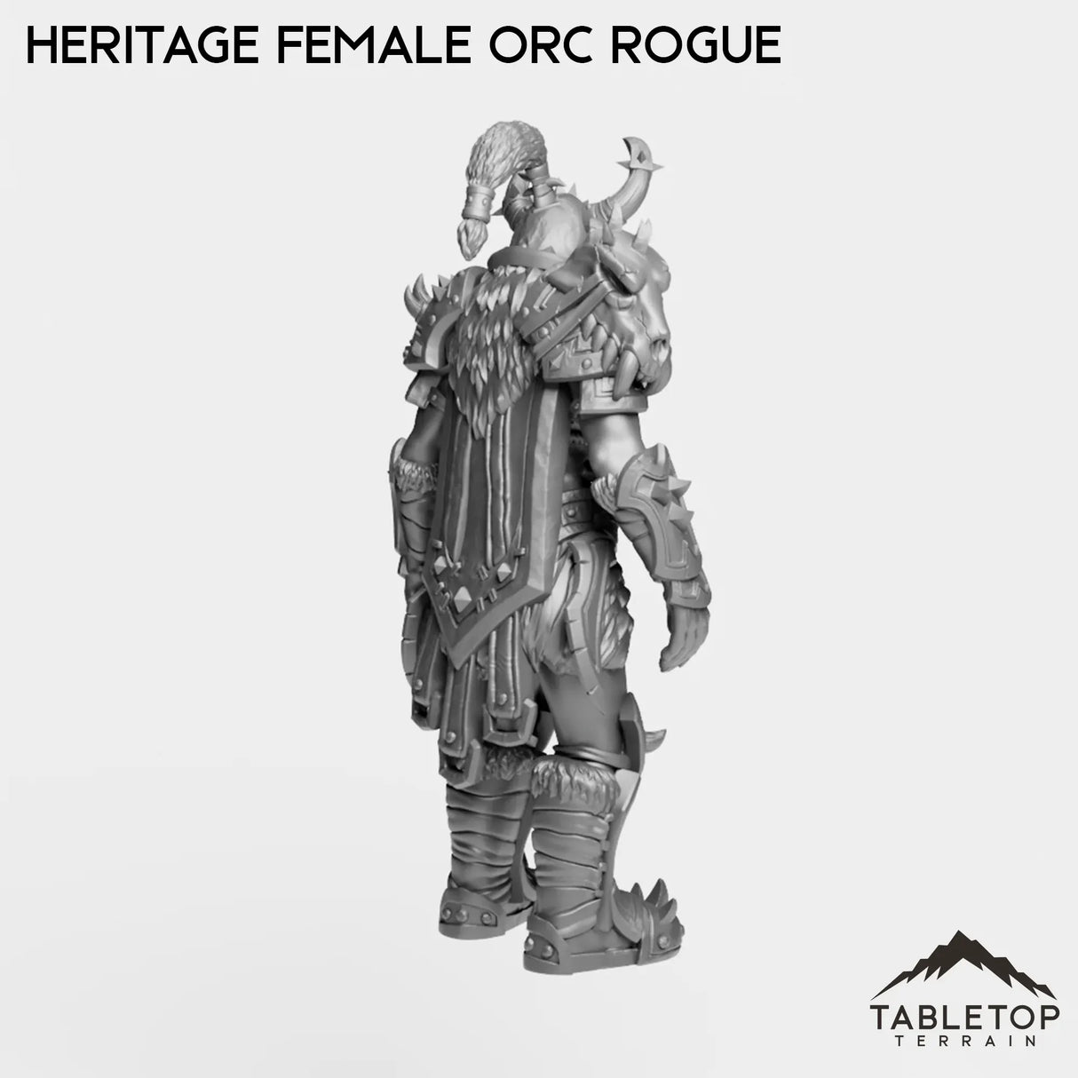 Tabletop Terrain Miniature Heritage Female Orc Rogue