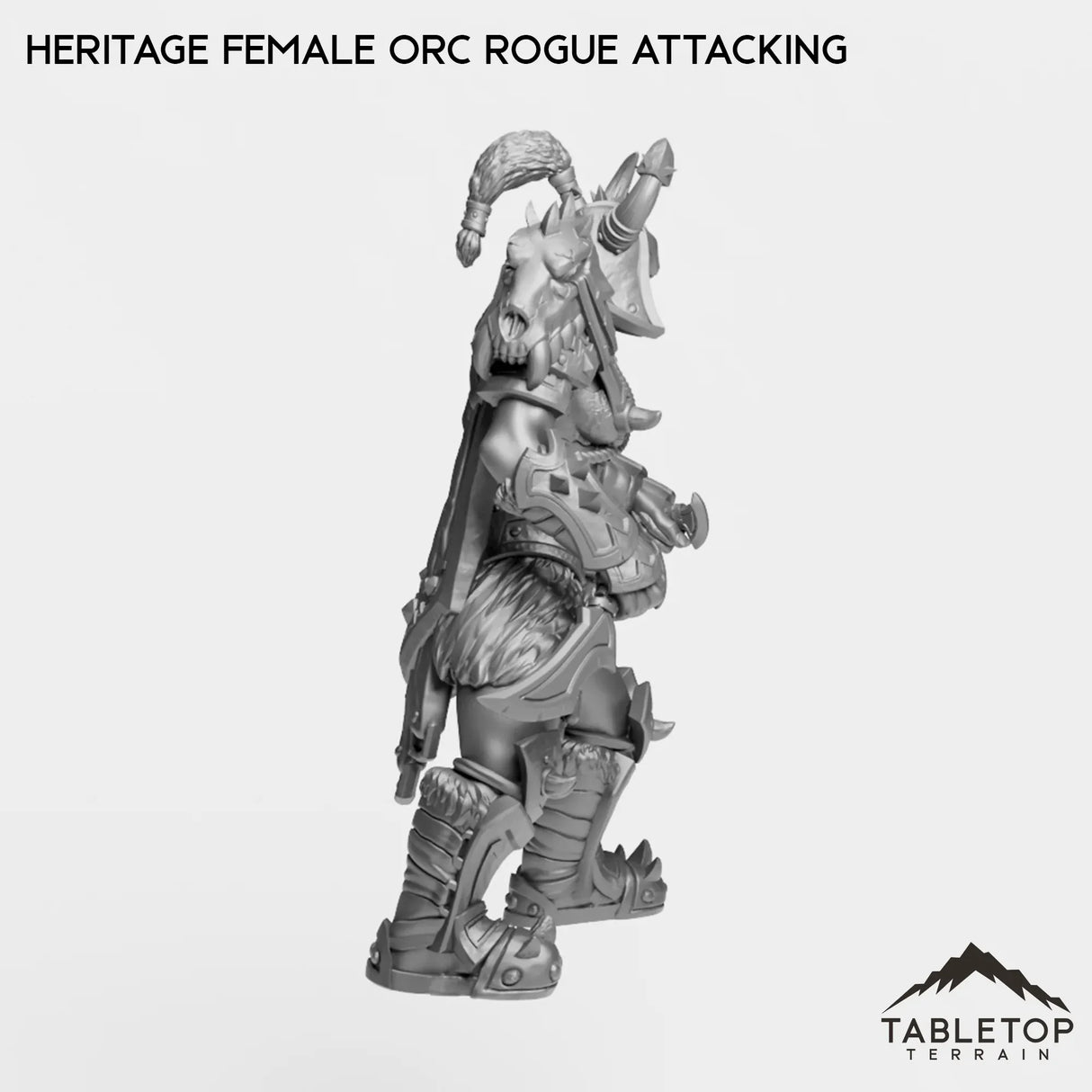 Tabletop Terrain Miniature Heritage Female Orc Rogue