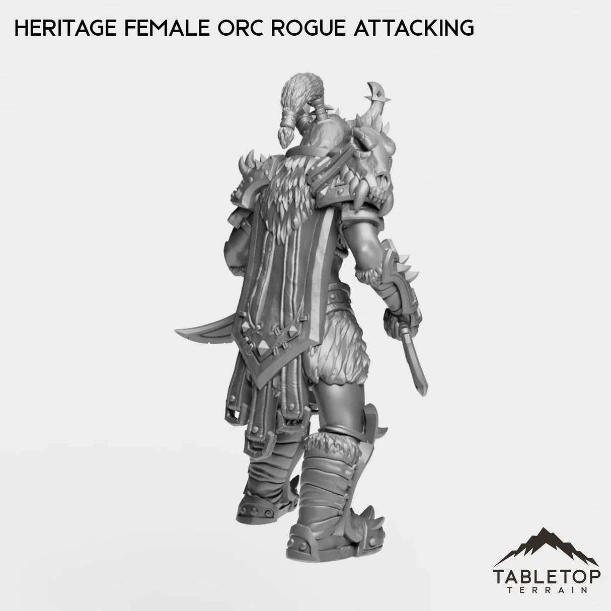 Tabletop Terrain Miniature Heritage Female Orc Rogue