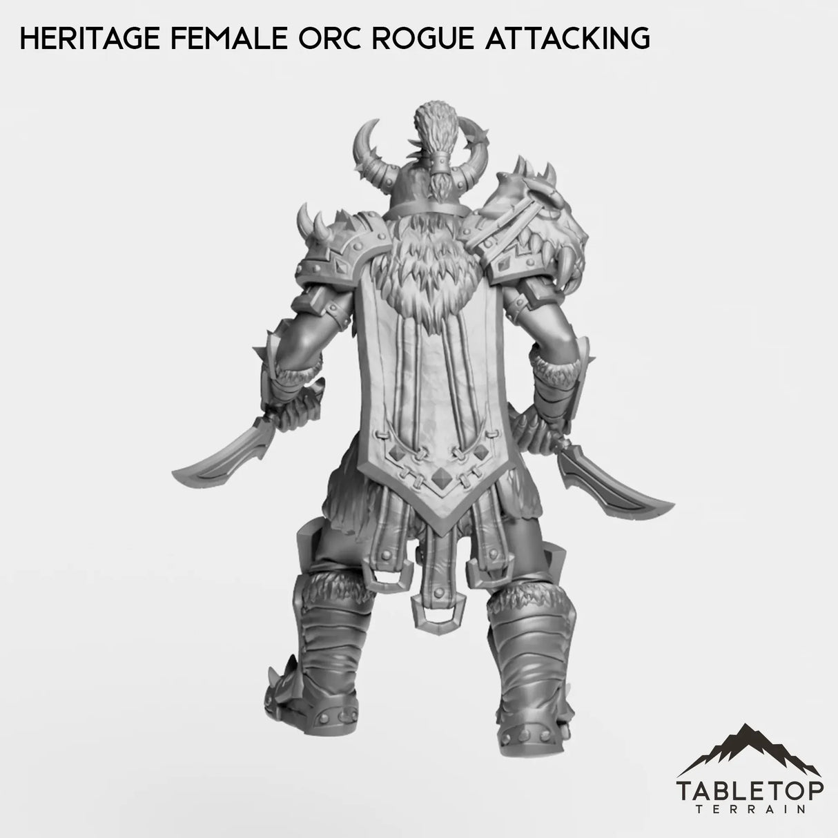 Tabletop Terrain Miniature Heritage Female Orc Rogue