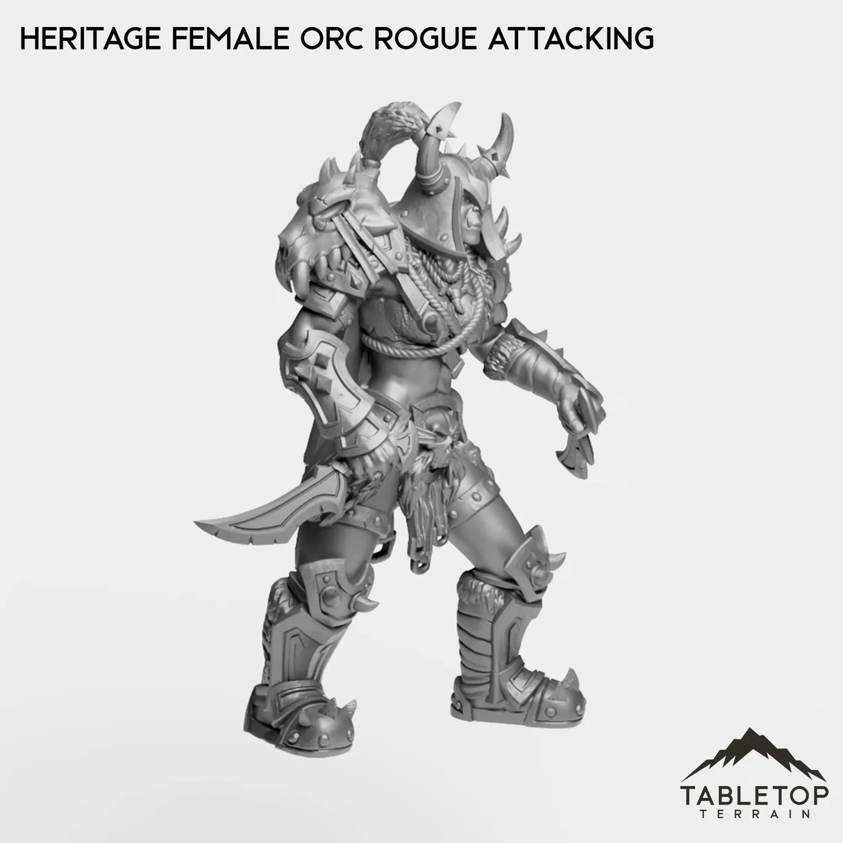 Tabletop Terrain Miniature Heritage Female Orc Rogue