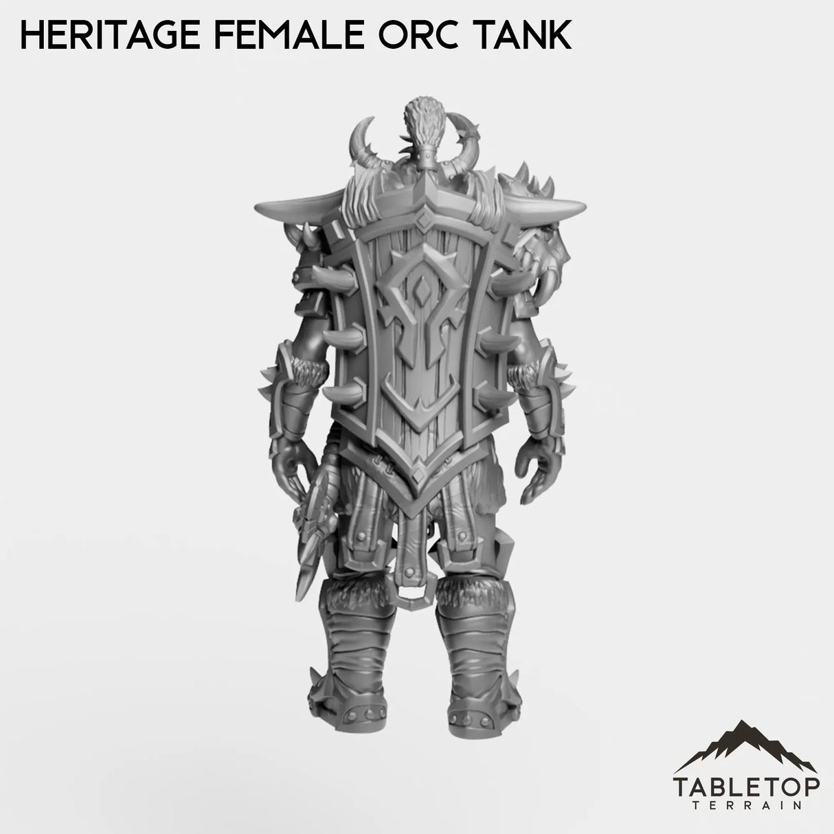 Tabletop Terrain Miniature Heritage Female Orc Tank