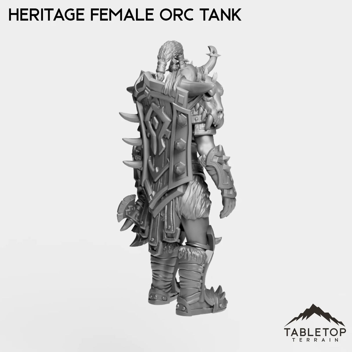 Tabletop Terrain Miniature Heritage Female Orc Tank