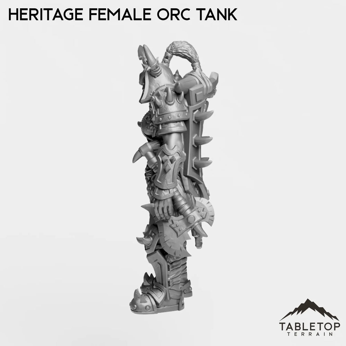 Tabletop Terrain Miniature Heritage Female Orc Tank