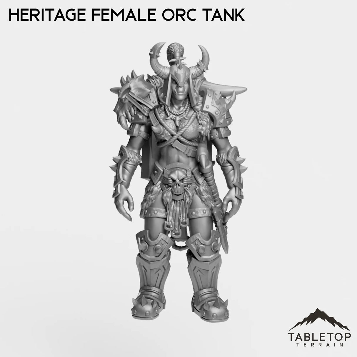 Tabletop Terrain Miniature Heritage Female Orc Tank Heritage Female Orc Tank