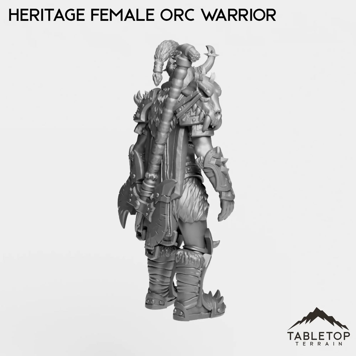 Tabletop Terrain Miniature Heritage Female Orc Warrior