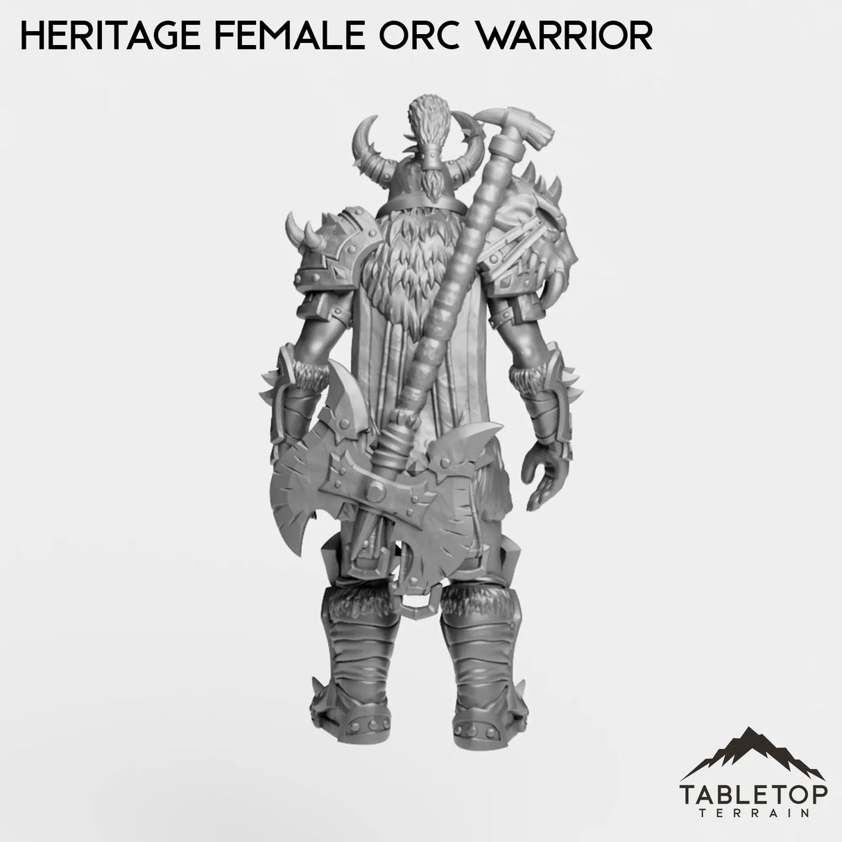 Tabletop Terrain Miniature Heritage Female Orc Warrior