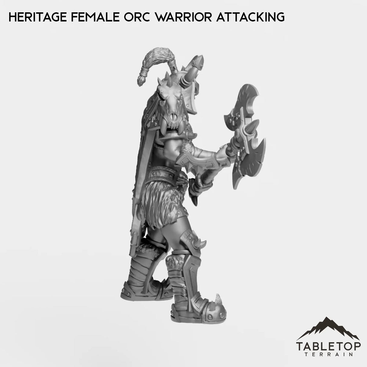 Tabletop Terrain Miniature Heritage Female Orc Warrior