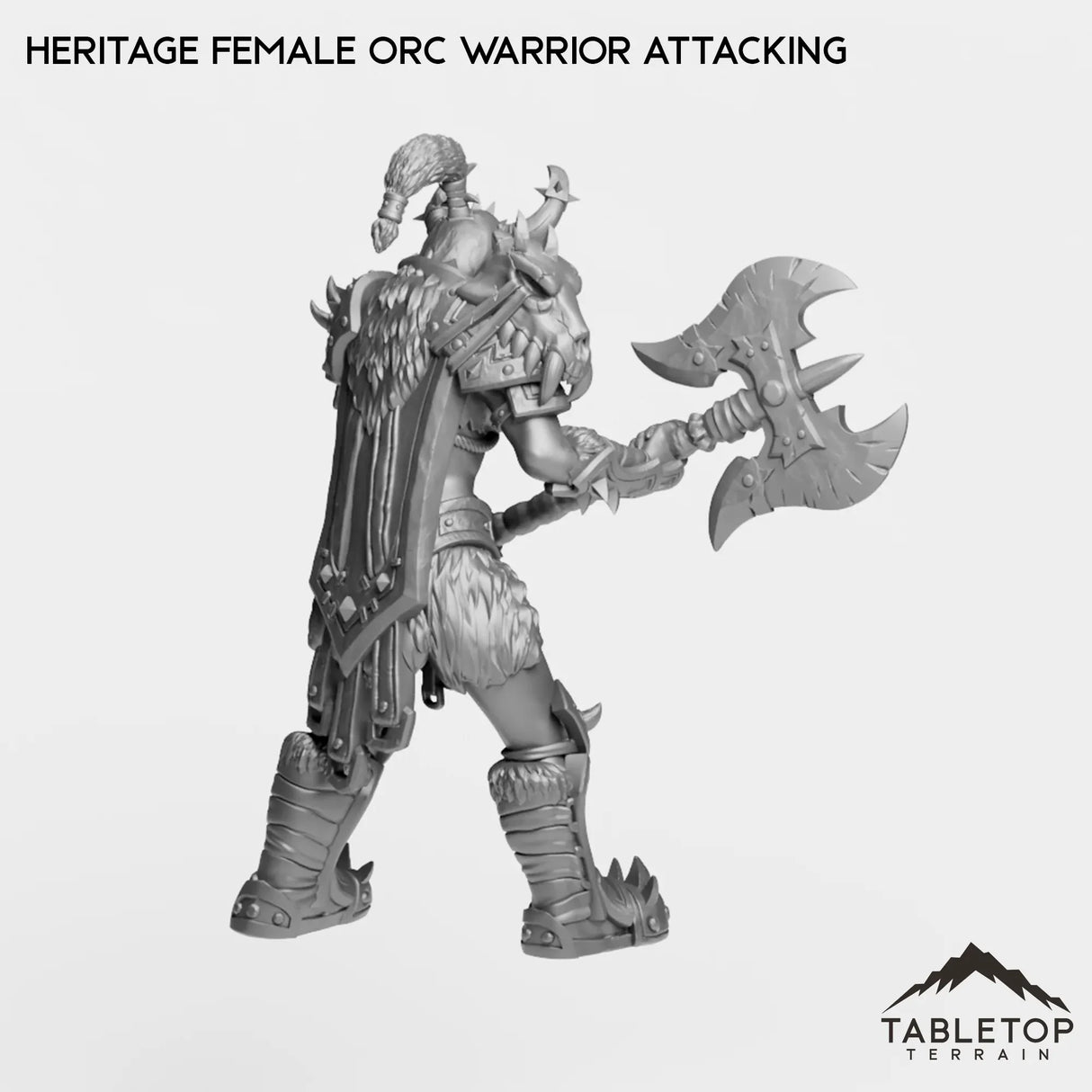 Tabletop Terrain Miniature Heritage Female Orc Warrior