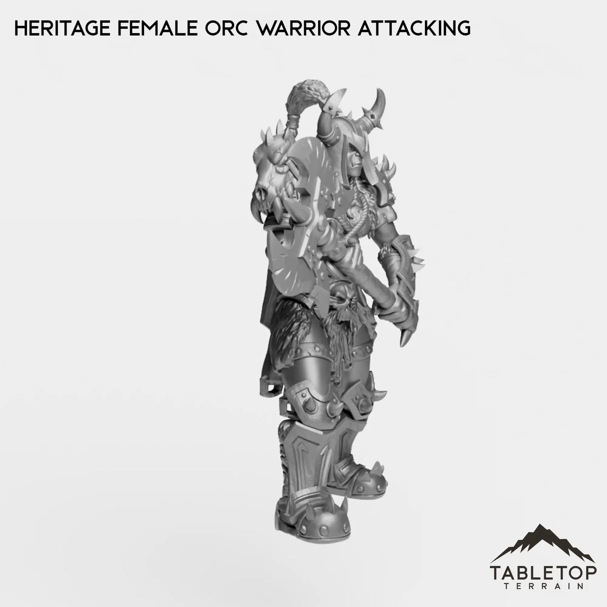 Tabletop Terrain Miniature Heritage Female Orc Warrior