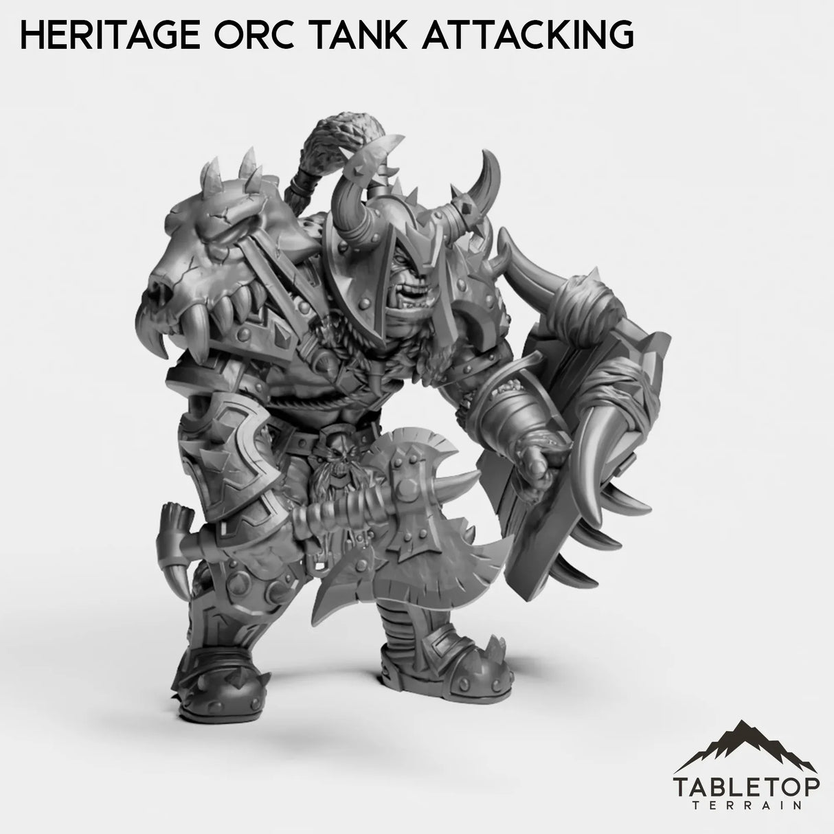 Tabletop Terrain Miniature Heritage Orc Tank