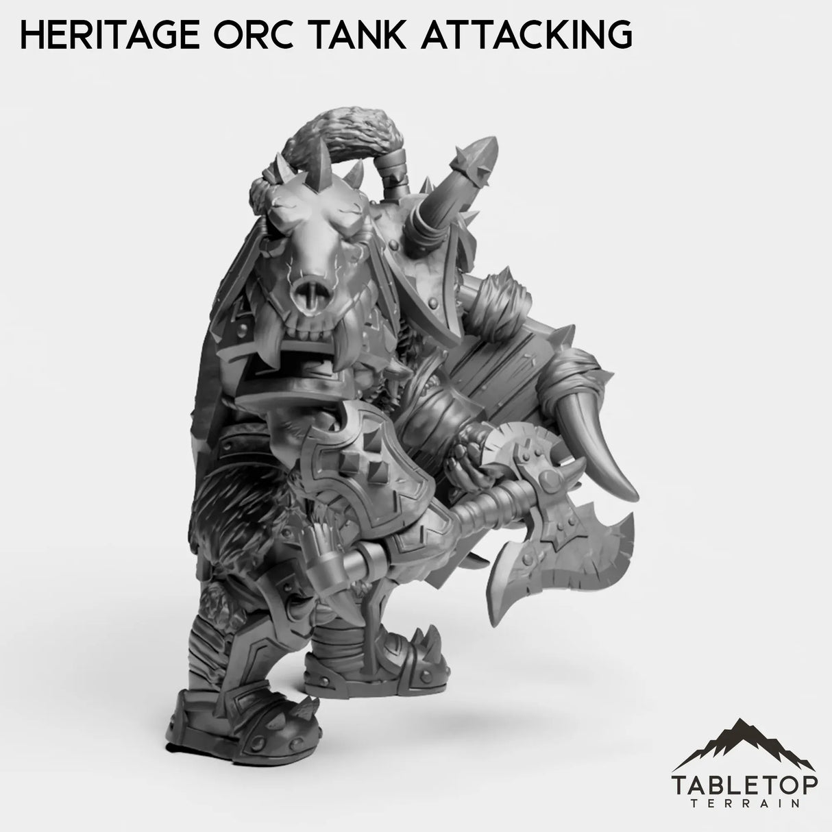Tabletop Terrain Miniature Heritage Orc Tank