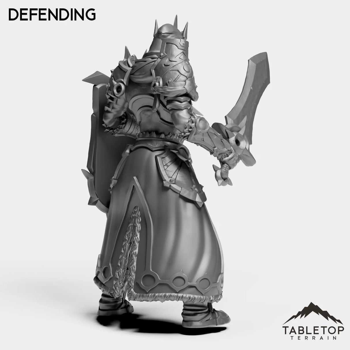 Tabletop Terrain Miniature Highland Warrior Female