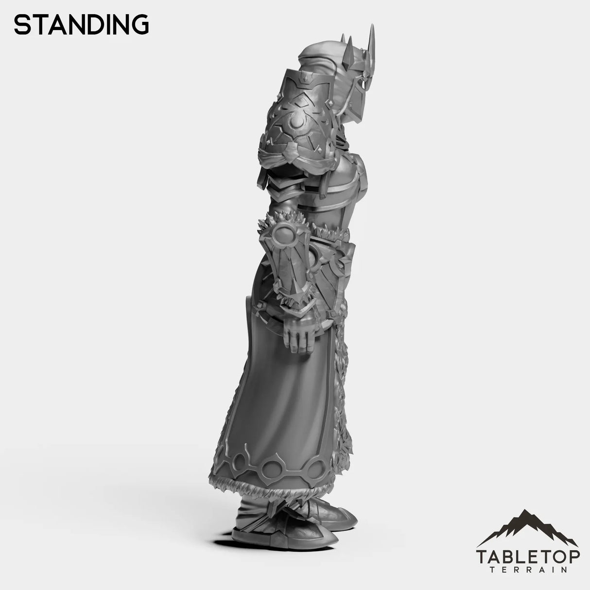 Tabletop Terrain Miniature Highland Warrior Female