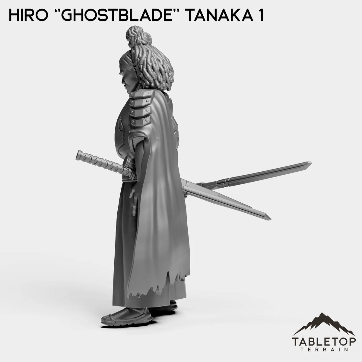 Tabletop Terrain Miniature Hiro ''Ghostblade'' Tanaka