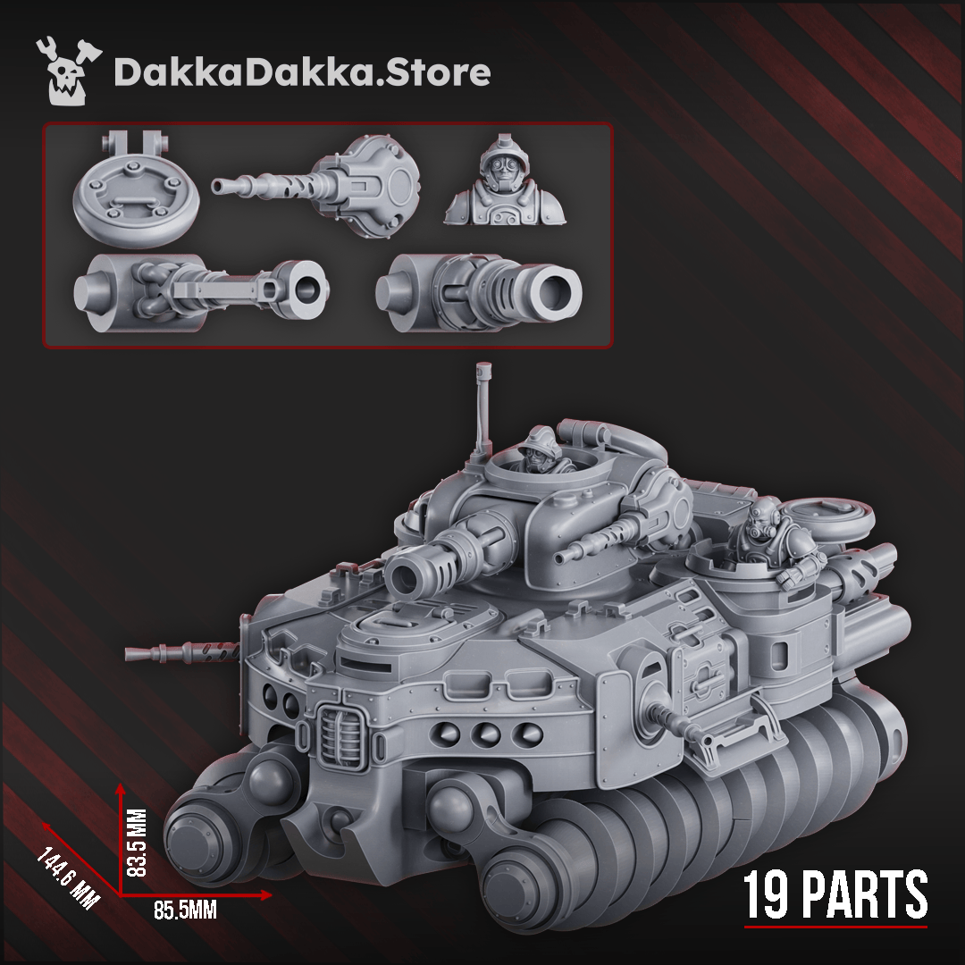 Tabletop Terrain Miniature Hovercraft Tank Solpuga D-10
