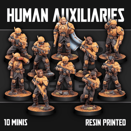 Tabletop Terrain Miniature Human Auxiliaries