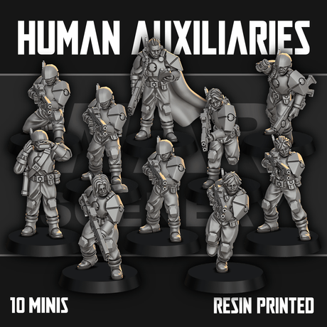 Tabletop Terrain Miniature Human Auxiliaries