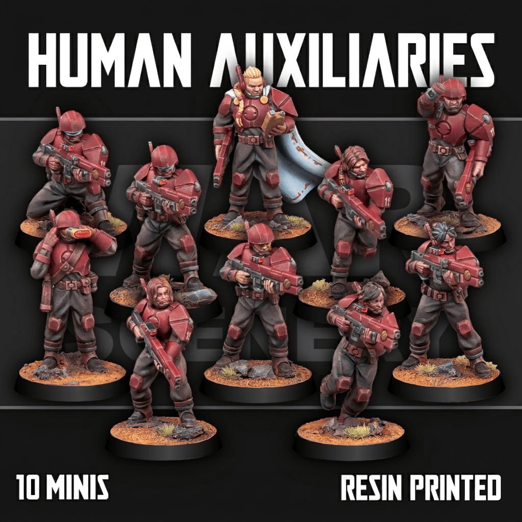 Tabletop Terrain Miniature Human Auxiliaries