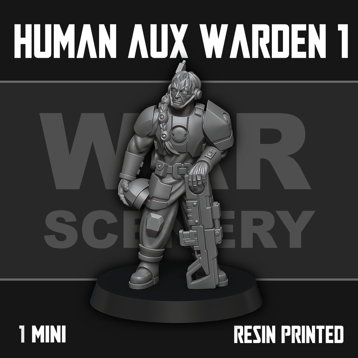 Tabletop Terrain Miniature Human Auxiliary Firewarden 1