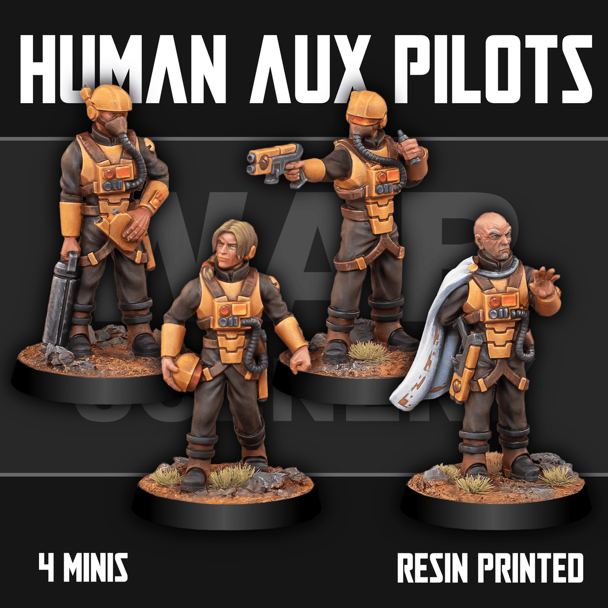 Tabletop Terrain Miniature Human Auxiliary Pilots