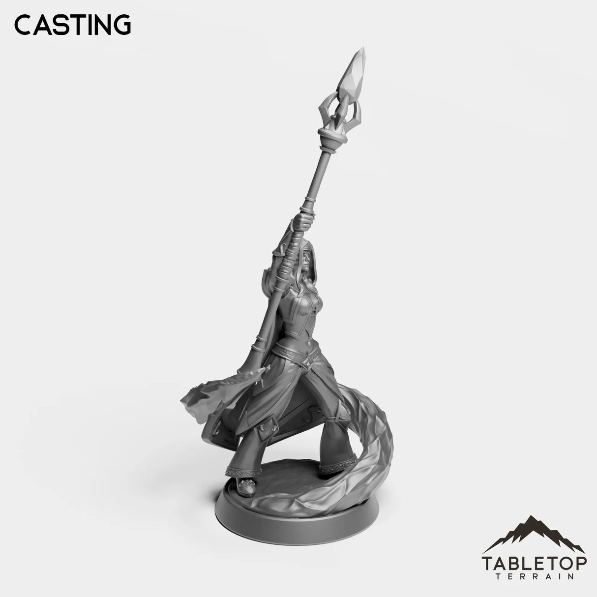 Tabletop Terrain Miniature Human Frost Sorceress