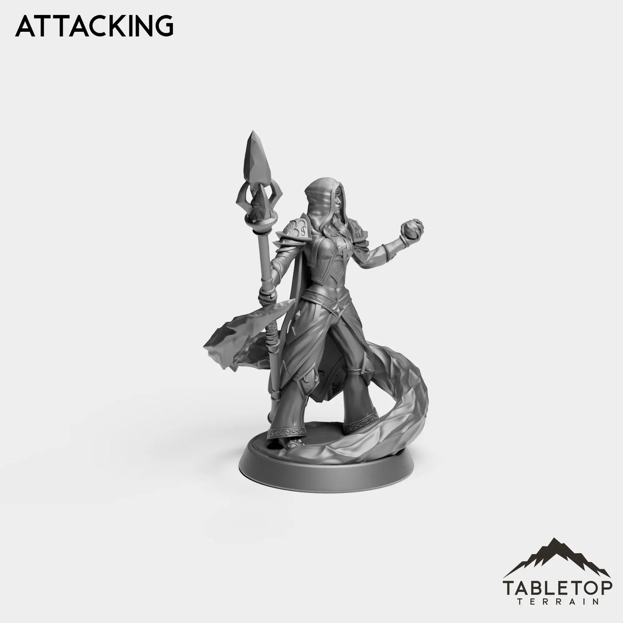 Tabletop Terrain Miniature Human Frost Sorceress