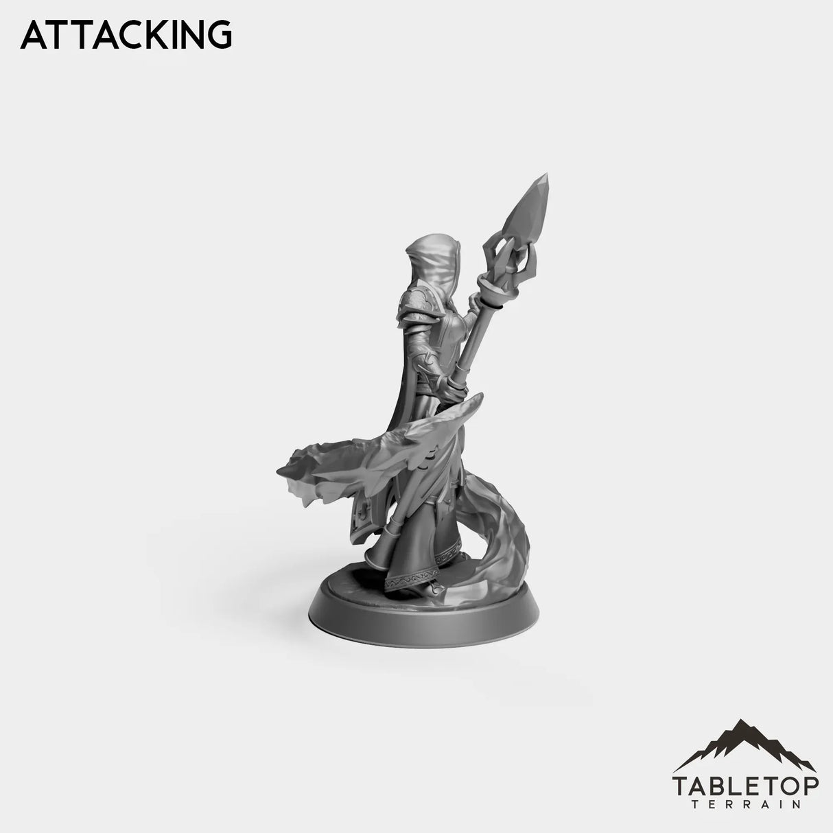 Tabletop Terrain Miniature Human Frost Sorceress
