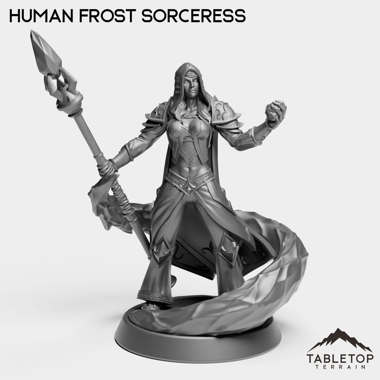 Tabletop Terrain Miniature Human Frost Sorceress