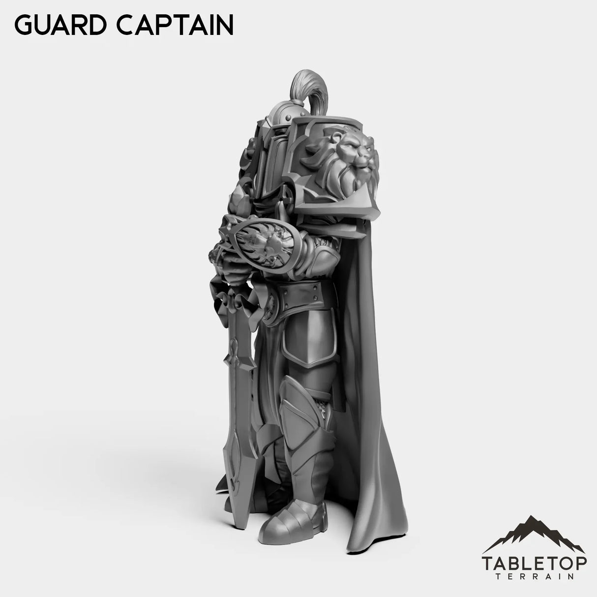 Tabletop Terrain Miniature Human Guard Captain