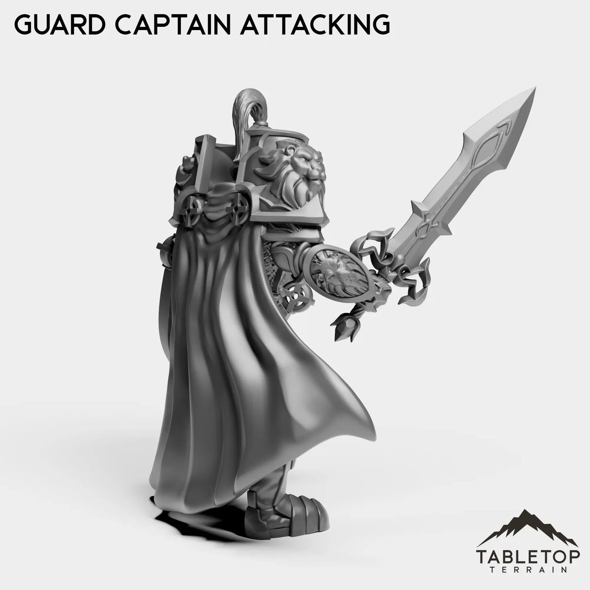 Tabletop Terrain Miniature Human Guard Captain