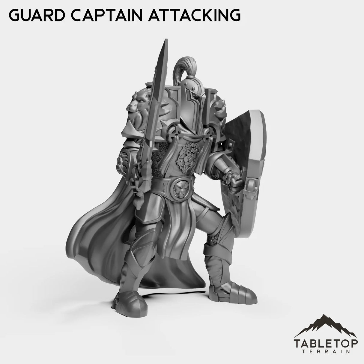 Tabletop Terrain Miniature Human Guard Captain