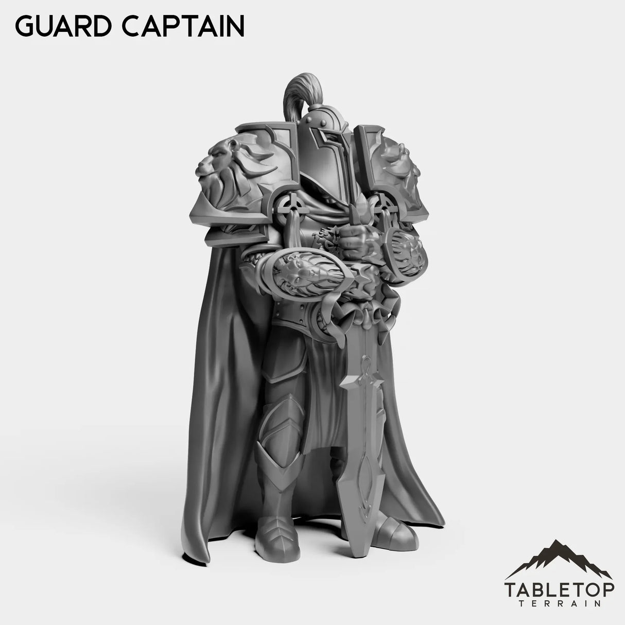 Tabletop Terrain Miniature Human Guard Captain