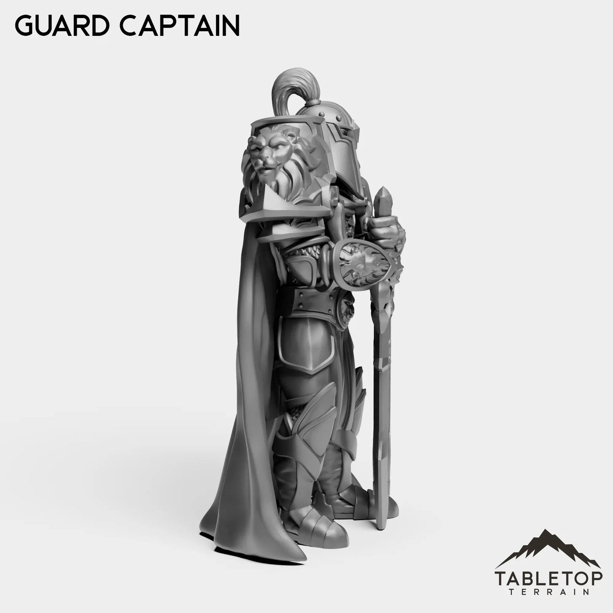 Tabletop Terrain Miniature Human Guard Captain