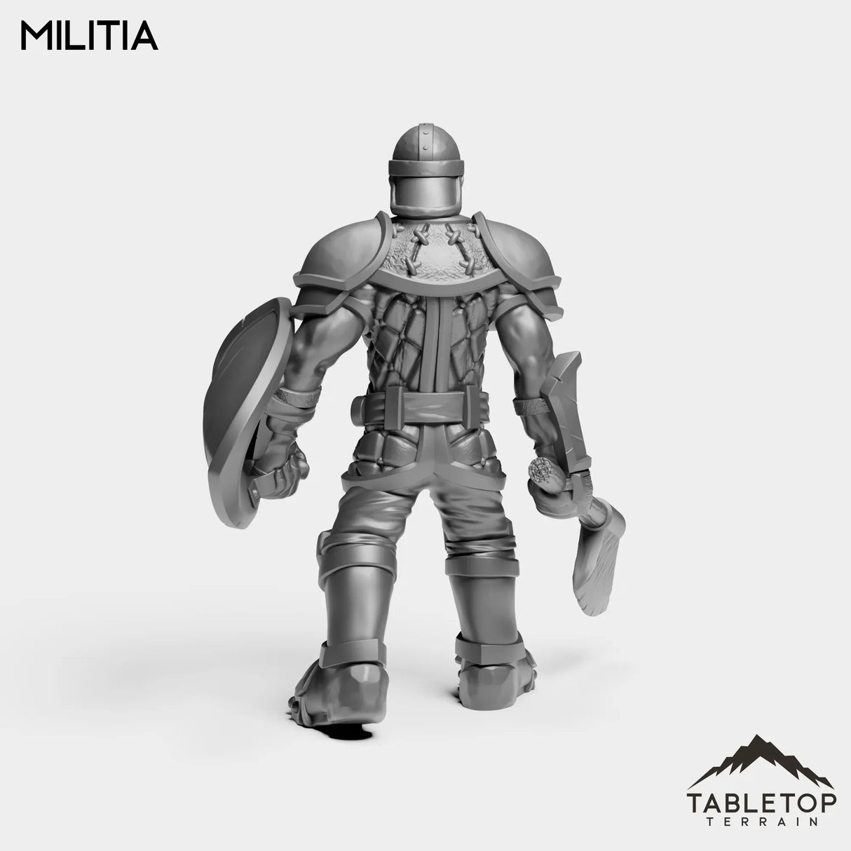 Tabletop Terrain Miniature Human Militia