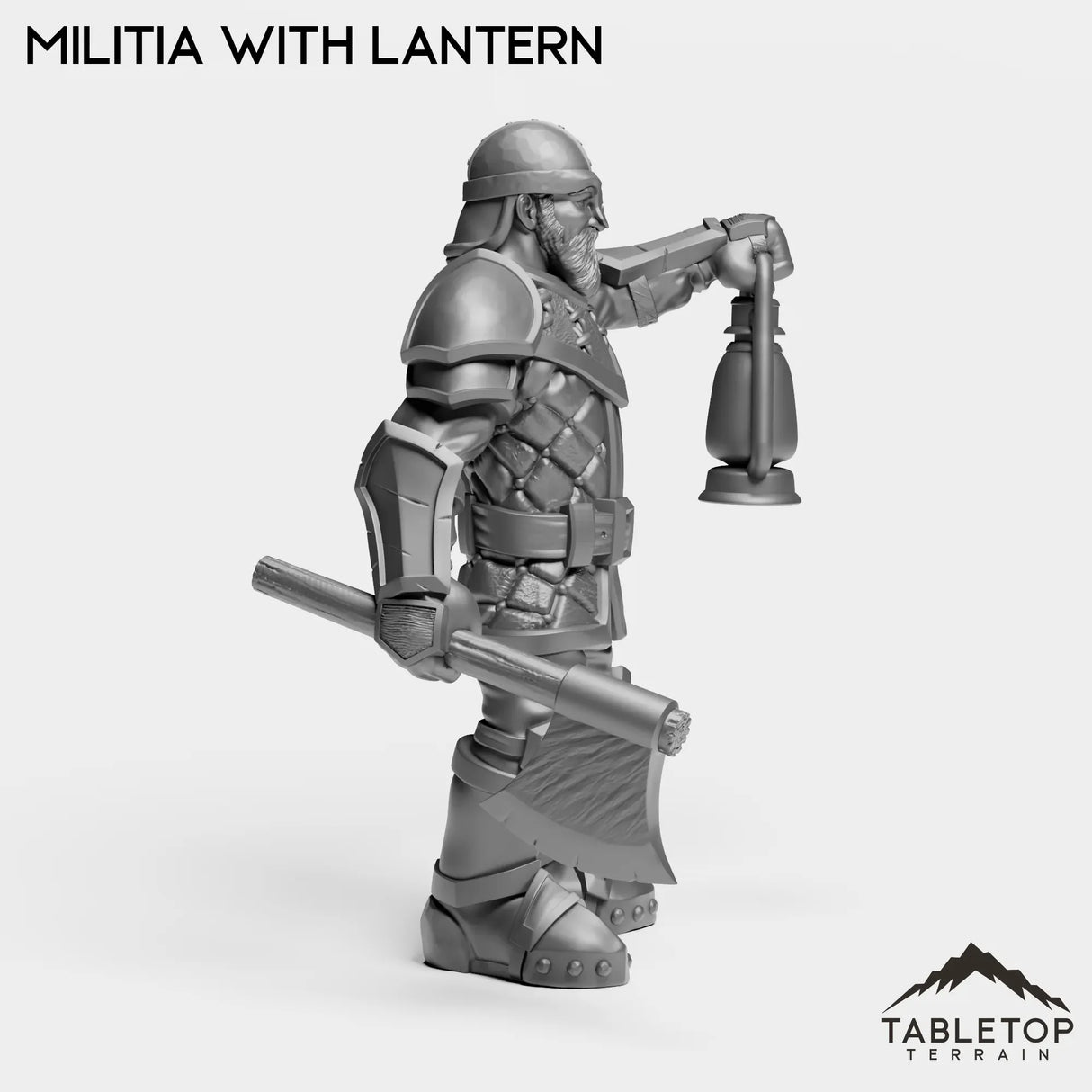 Tabletop Terrain Miniature Human Militia