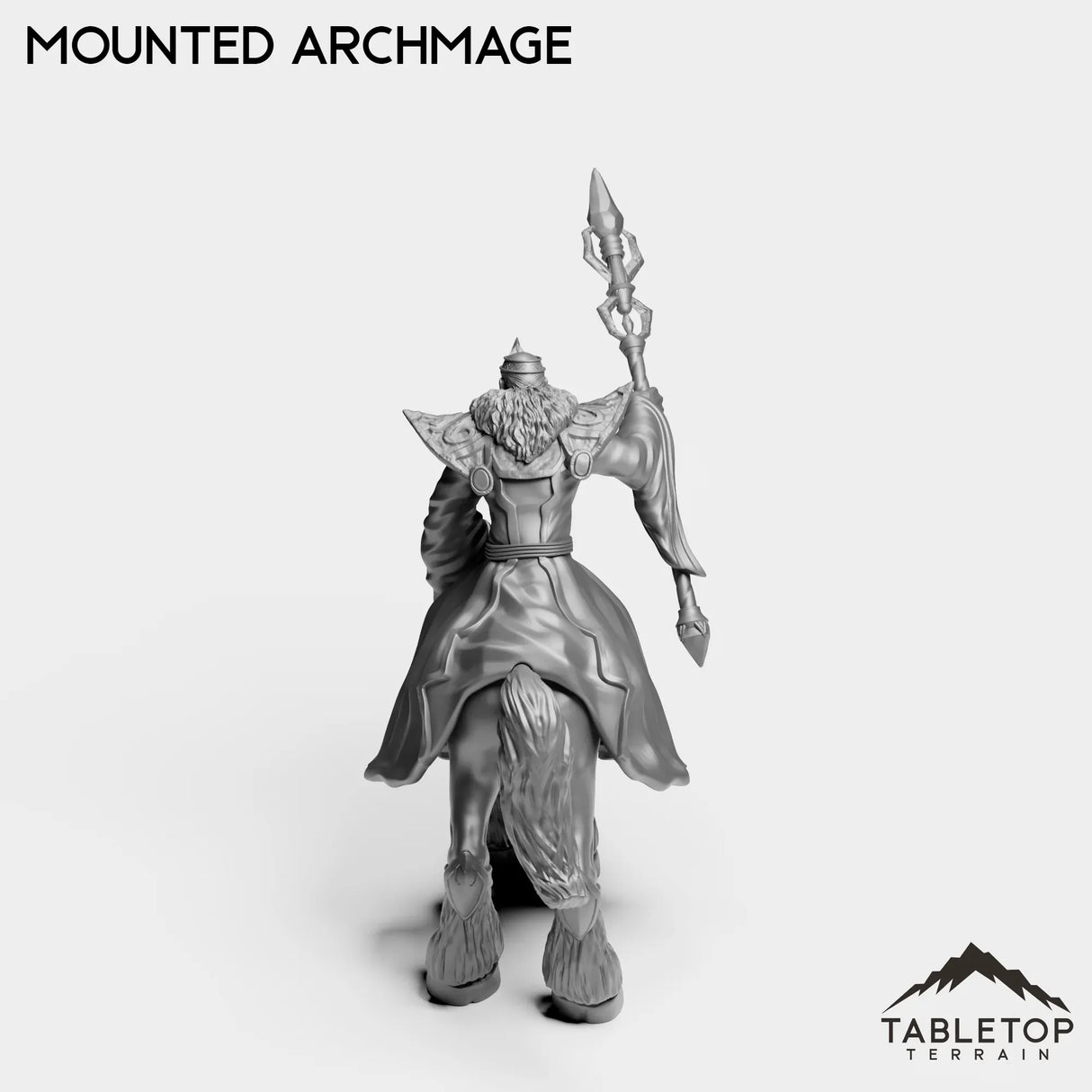 Tabletop Terrain Miniature Human Mounted Archmage