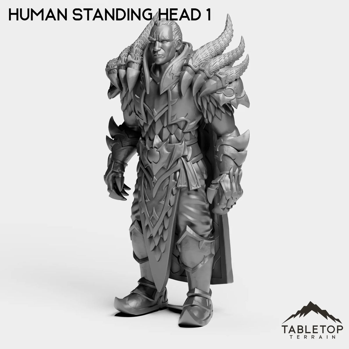 Tabletop Terrain Miniature Human Standing head 1 Aspect of Death