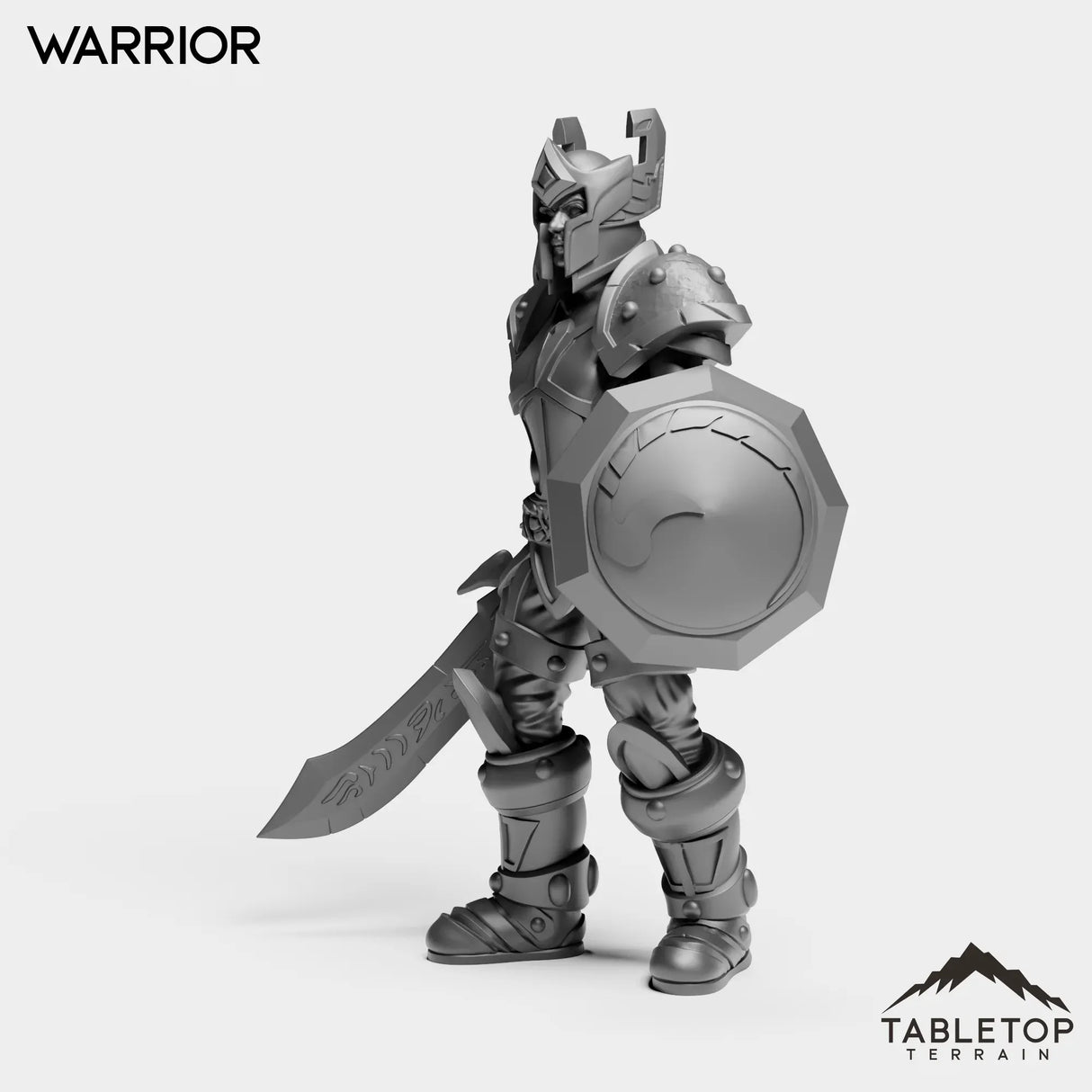 Tabletop Terrain Miniature Human Valor Warrior Female