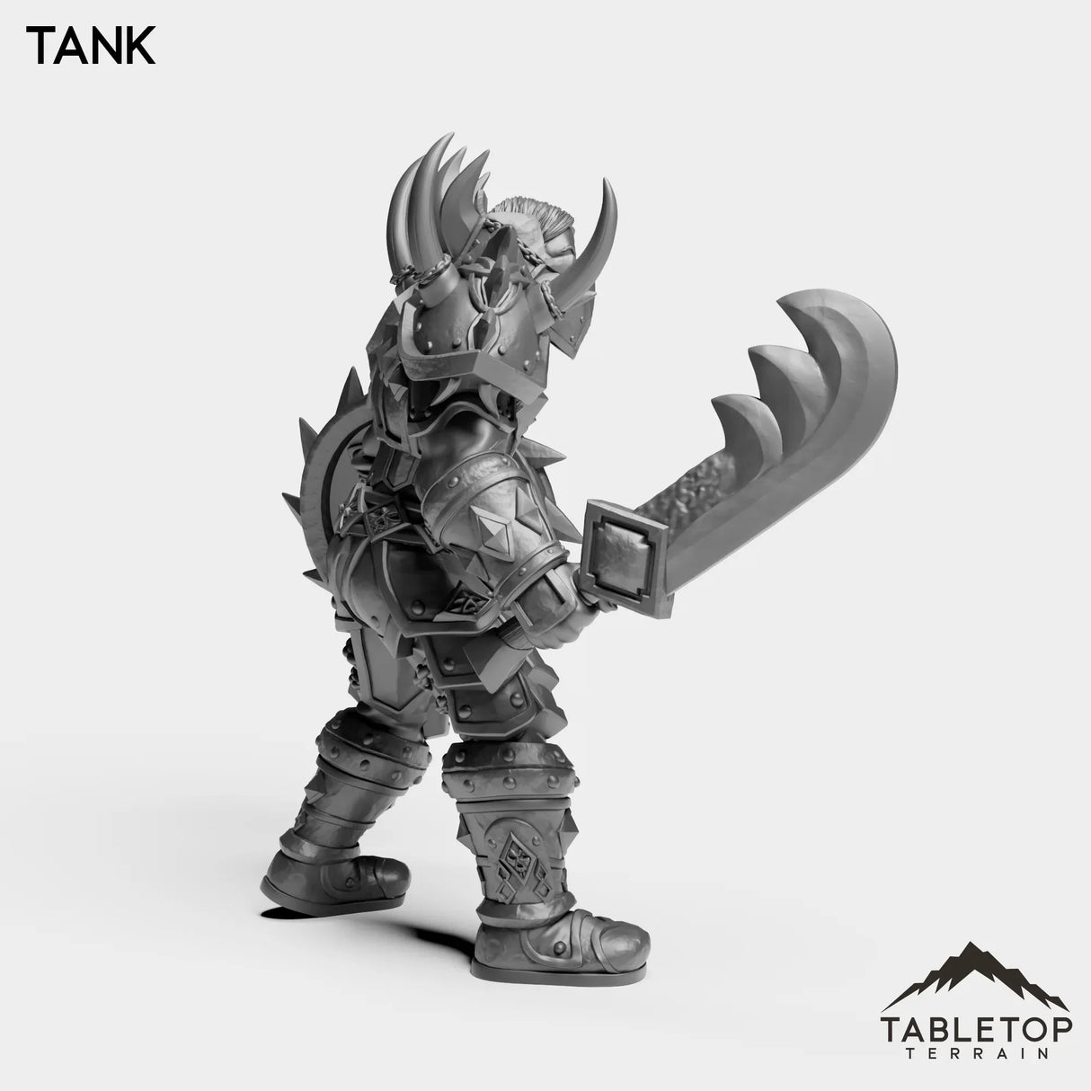 Tabletop Terrain Miniature Human Warrior Tier 1