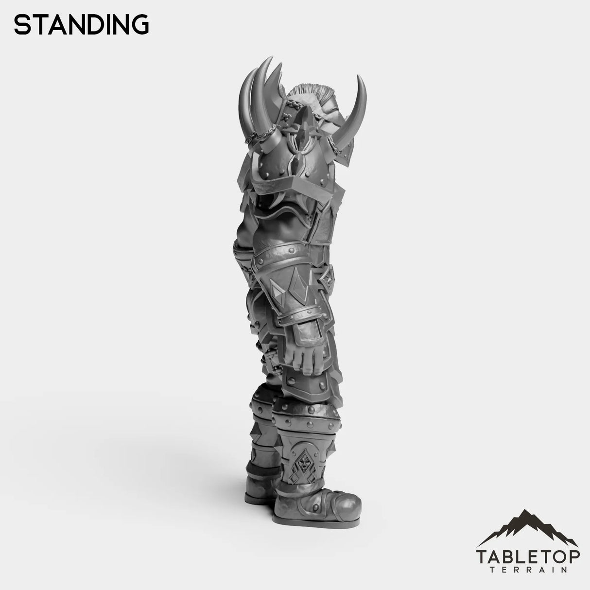 Tabletop Terrain Miniature Human Warrior Tier 1