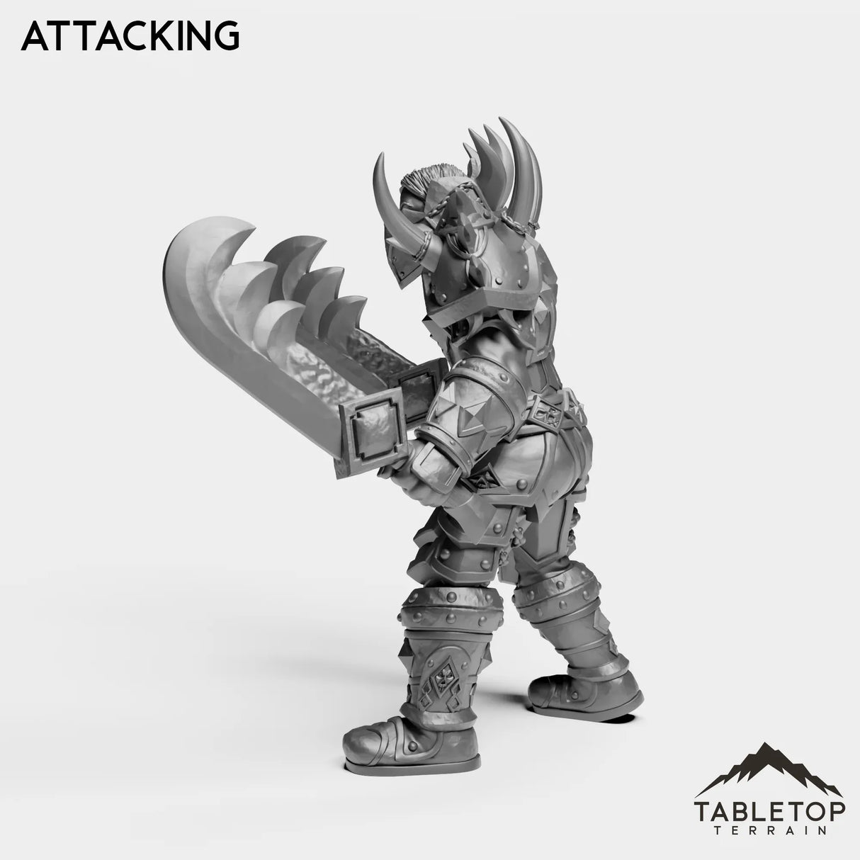 Tabletop Terrain Miniature Human Warrior Tier 1