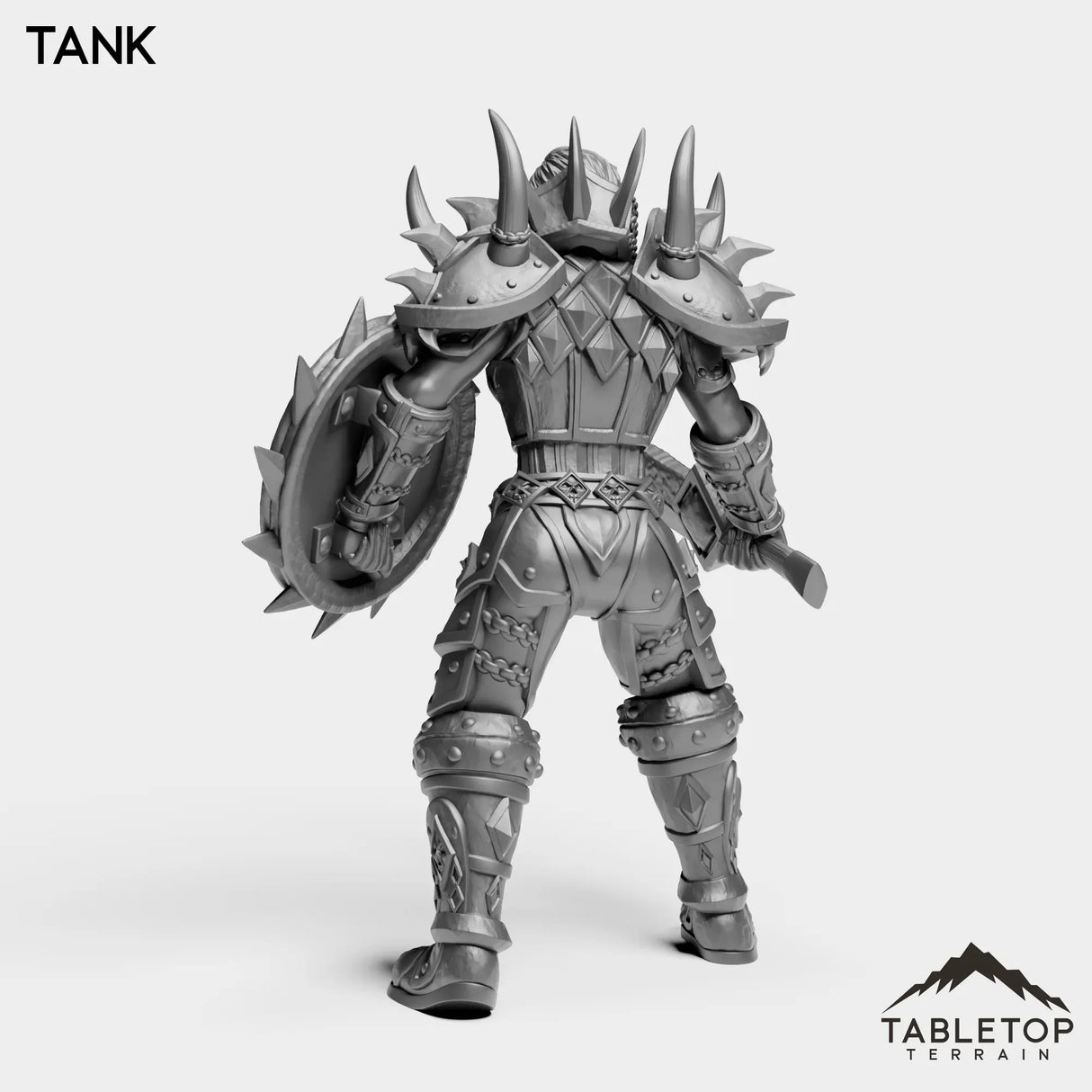 Tabletop Terrain Miniature Human Warrior Tier 1 Female