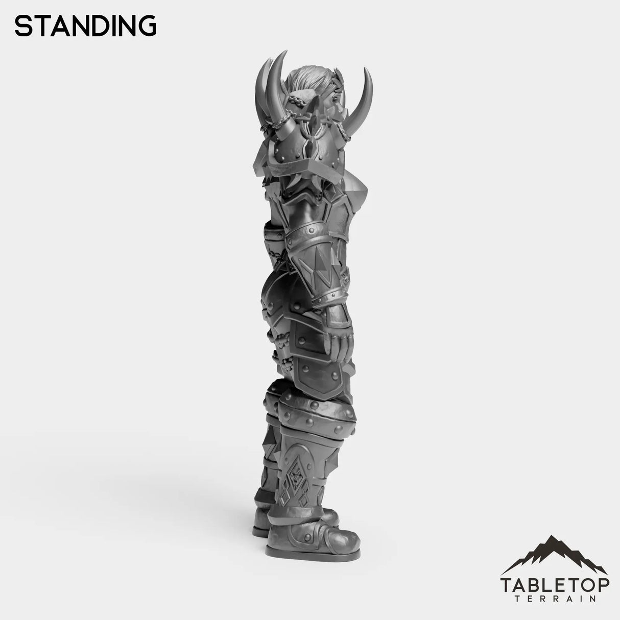 Tabletop Terrain Miniature Human Warrior Tier 1 Female