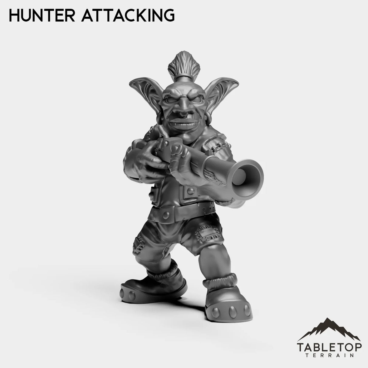 Tabletop Terrain Miniature Hunter Attacking Goblin Starters