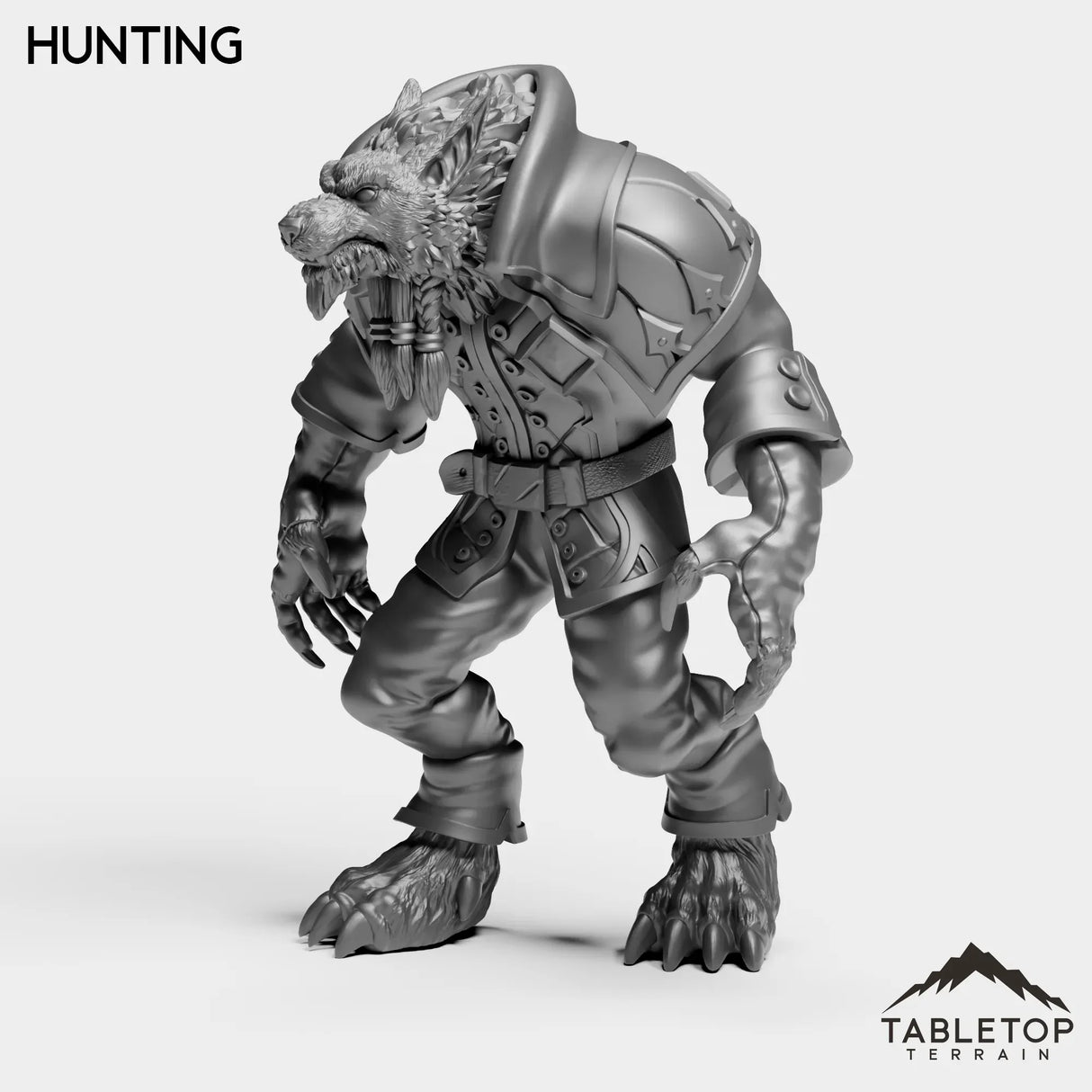 Tabletop Terrain Miniature Hunting Werewolf Feral King